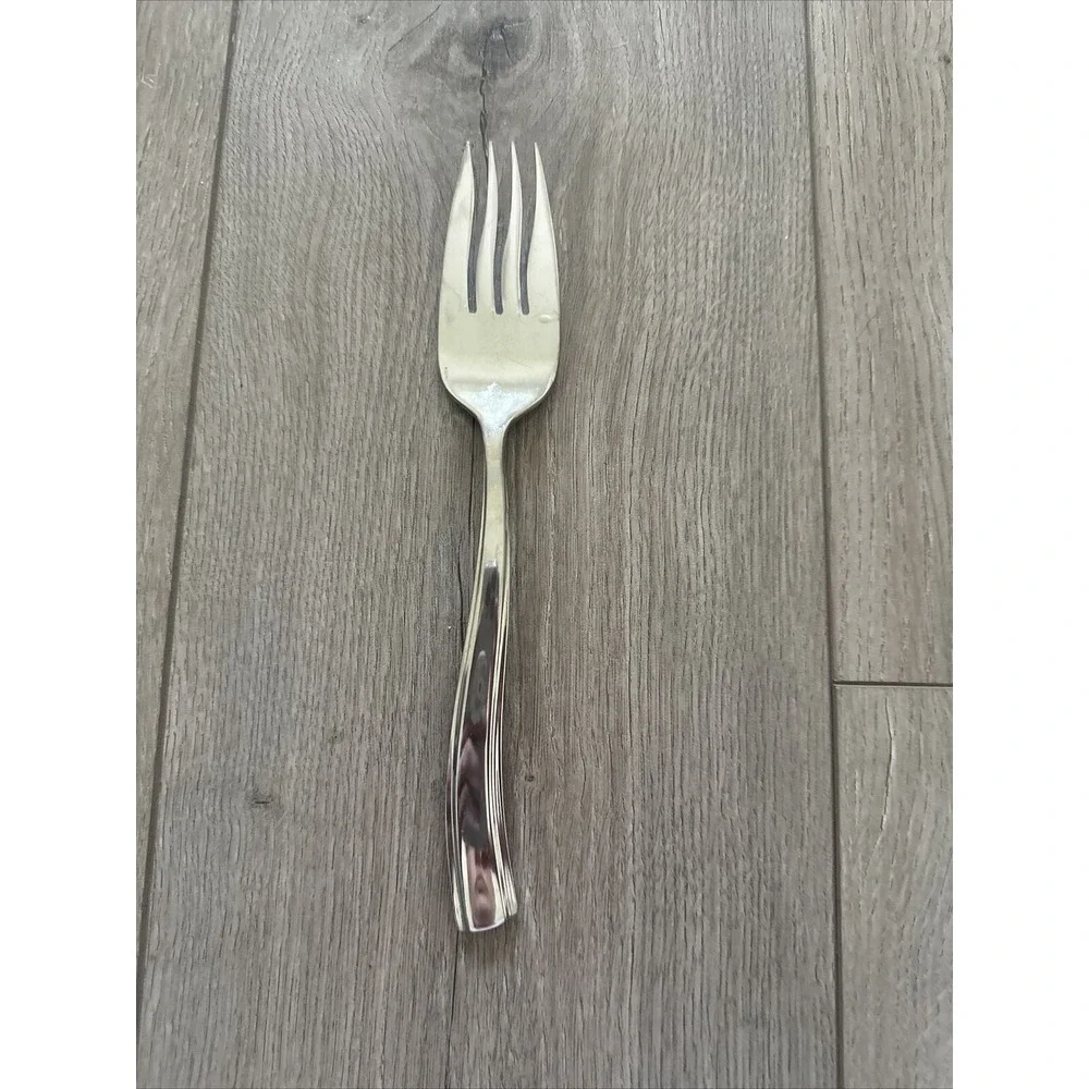 Oneida Griffith‎ Cold Meat Fork Wavy Handle Stainless Serving